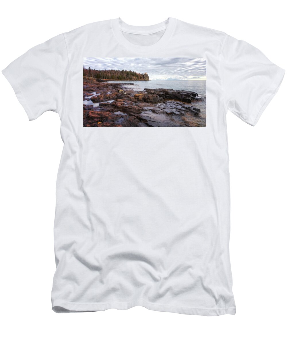 Lighthouse T-Shirt featuring the photograph Stony Point by Susan Rissi Tregoning