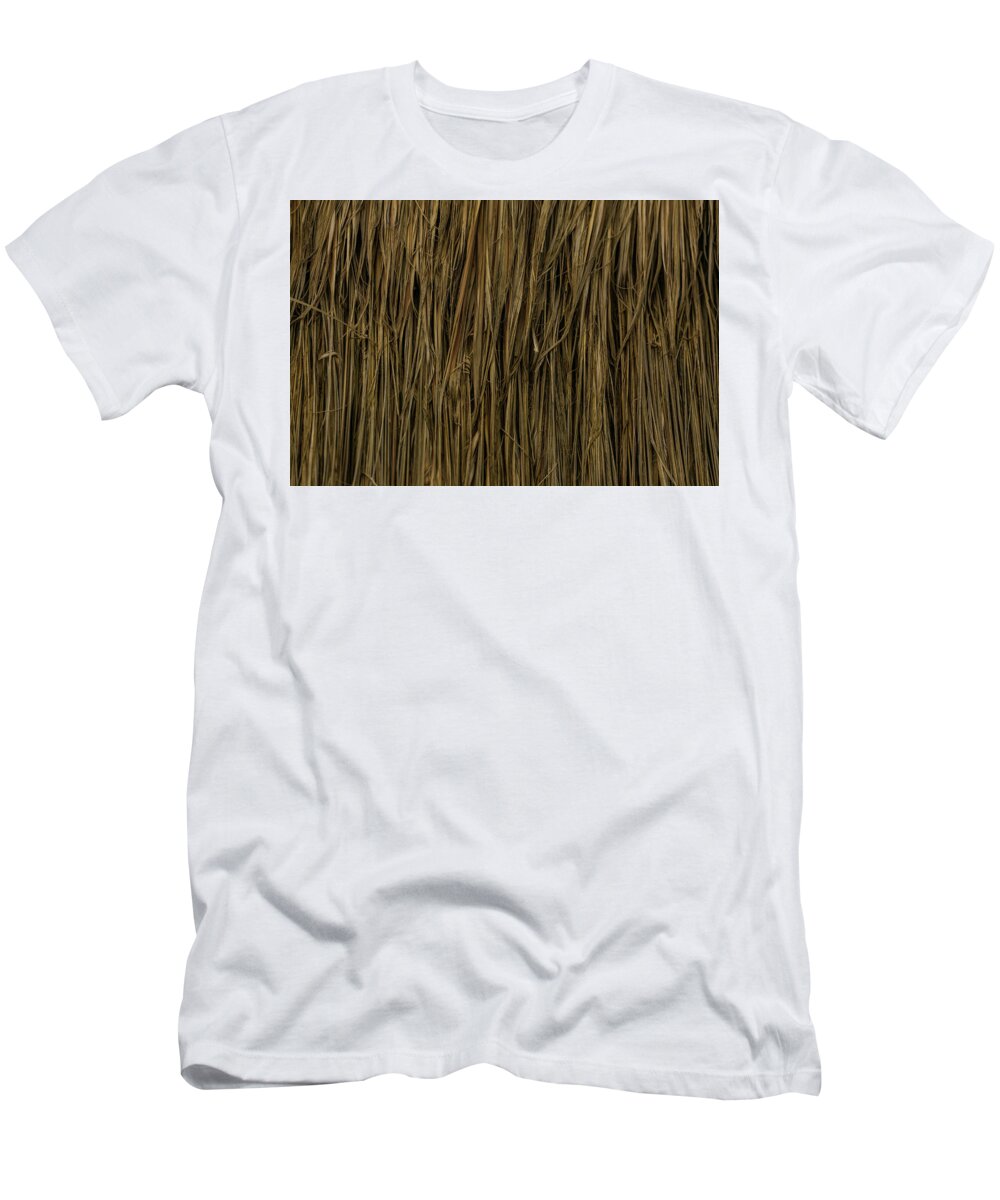 Tulum T-Shirt featuring the photograph Straw texture by Julieta Belmont