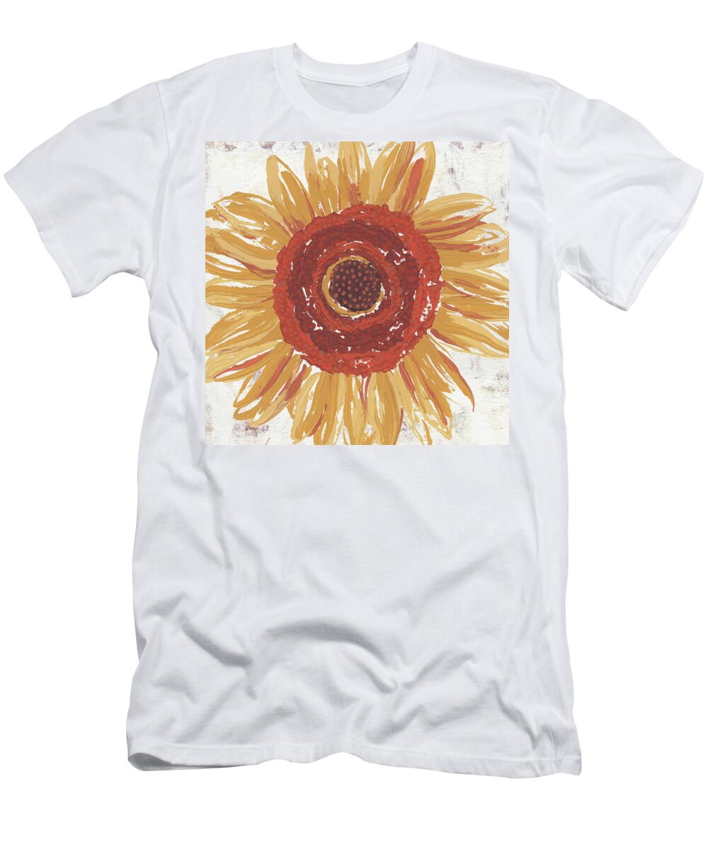 Sunflower T-Shirt featuring the painting Sunflower I by Nikita Coulombe