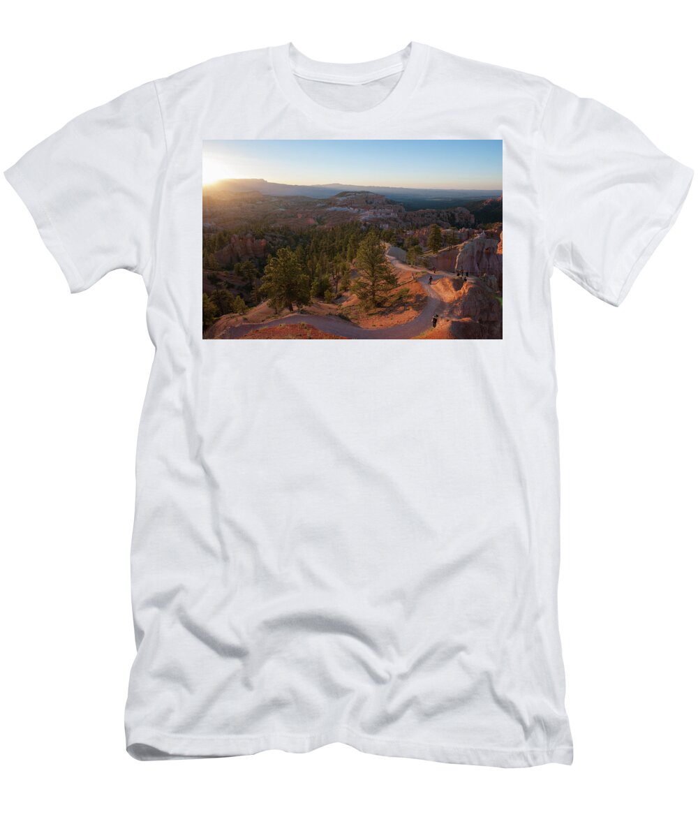 Bryce Canyon T-Shirt featuring the photograph Sunrise Over Bryce Canyon by Mark Duehmig