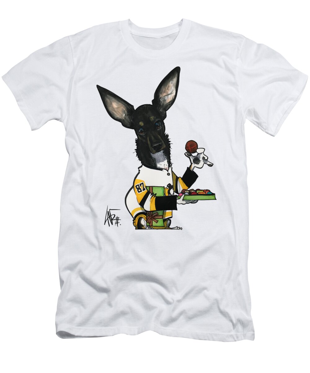 Szymula T-Shirt featuring the drawing Szymula 4354 by Canine Caricatures By John LaFree