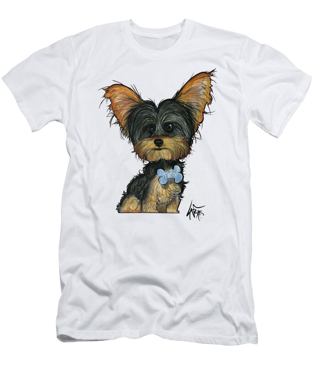 Taboada T-Shirt featuring the drawing Taboada 4148 by Canine Caricatures By John LaFree