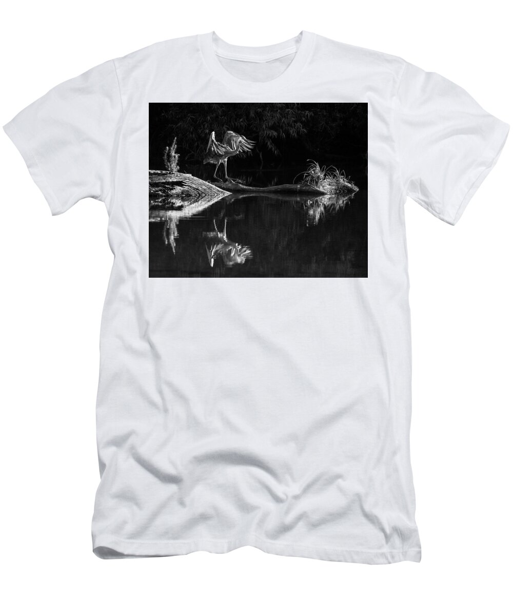 Harris Neck T-Shirt featuring the photograph The Dance by Ray Silva