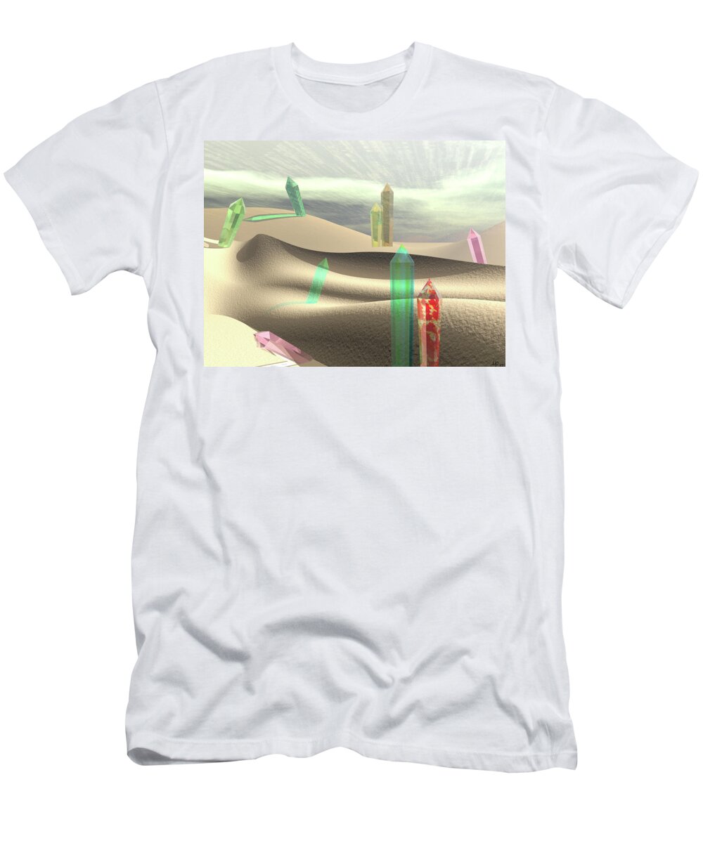 Sand T-Shirt featuring the digital art The Dunes by Michele Wilson