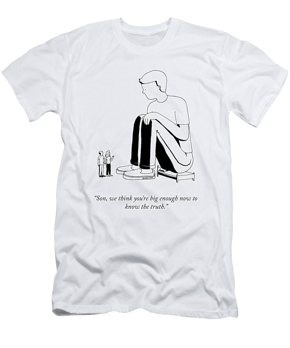 son T-Shirt featuring the drawing The Truth by Suerynn Lee