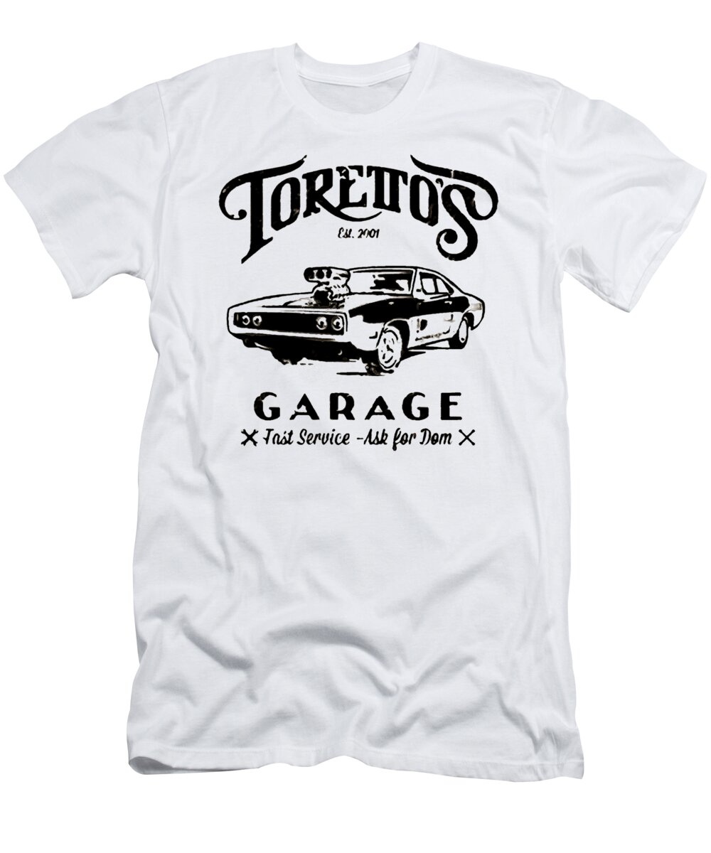 de eerste hebben coupon Toretto's Garage T-Shirt by Zayeda Purnama - Pixels