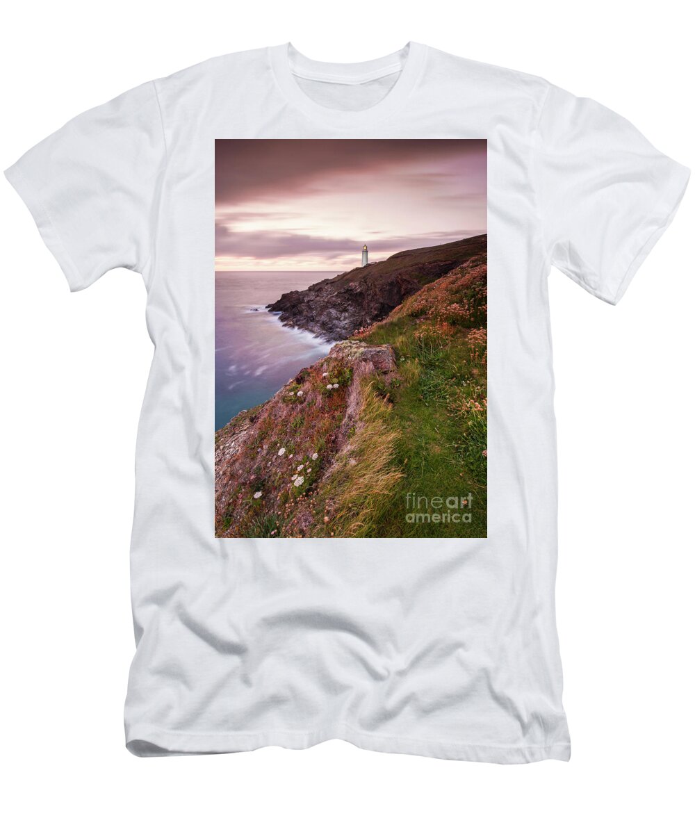Trevose T-Shirt featuring the photograph Trevose Head Lighthouse by Sebastien Coell