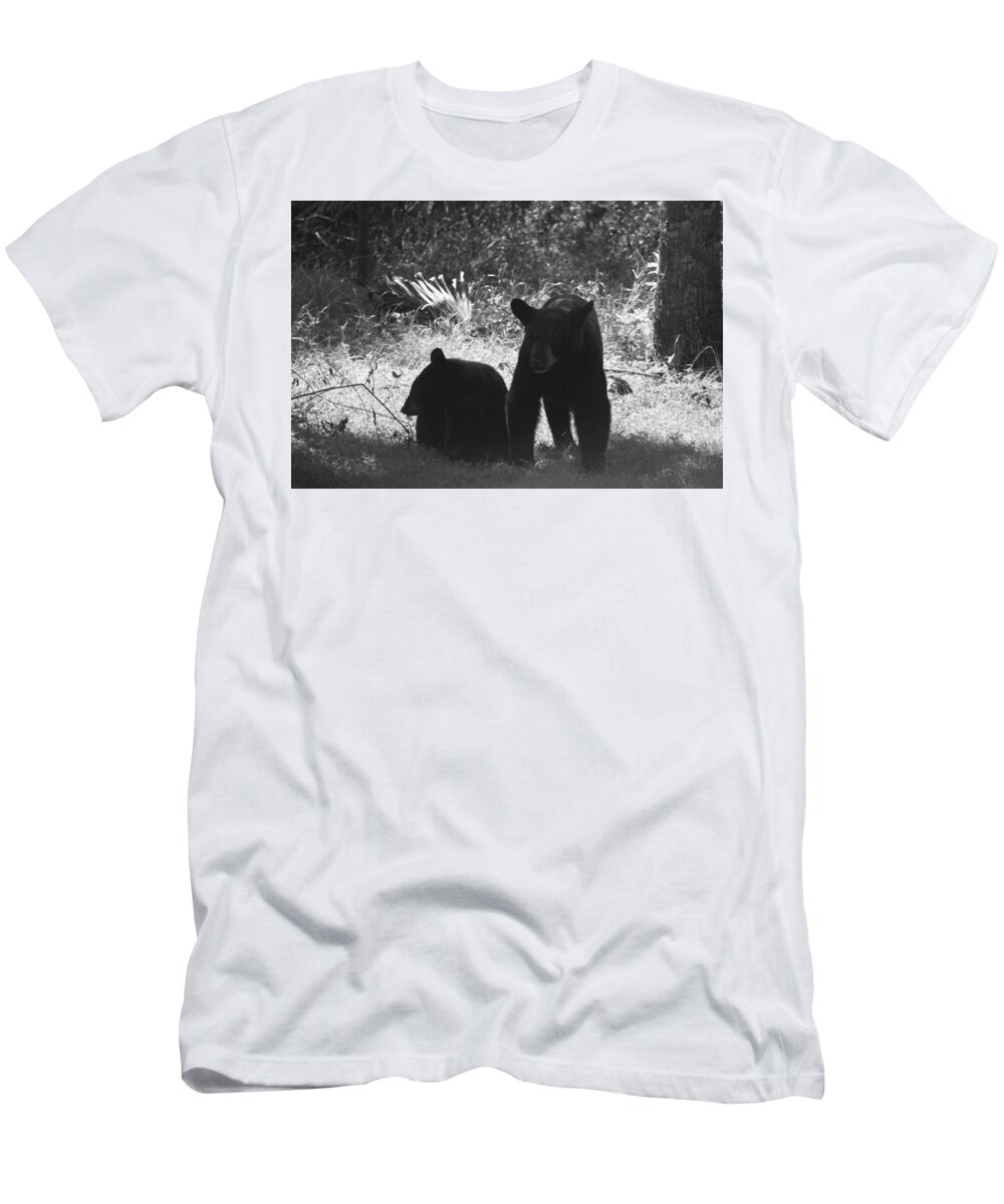 Florida T-Shirt featuring the photograph Two Black Bears by Lindsey Floyd
