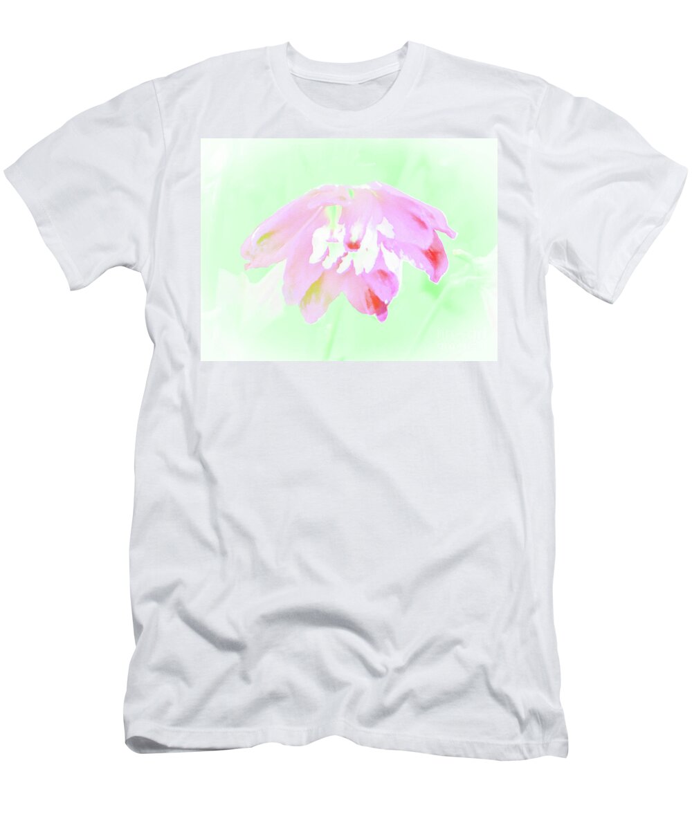 Custom Designed T-Shirt featuring the photograph Violet Red Islamic Flora by Rockin Docks