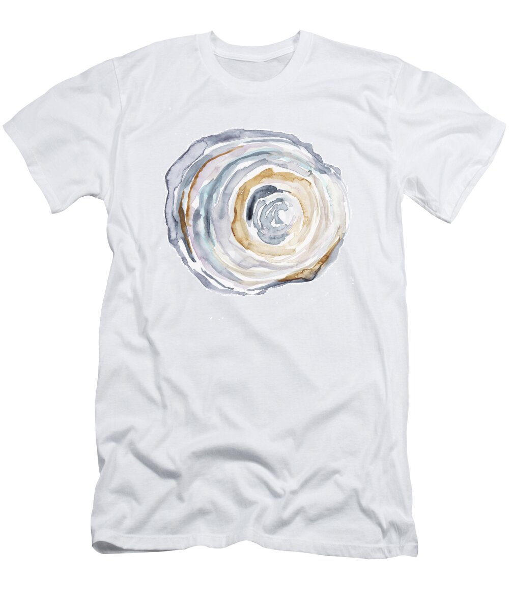 Abstract T-Shirt featuring the painting Watercolor Tree Ring Iv by Ethan Harper