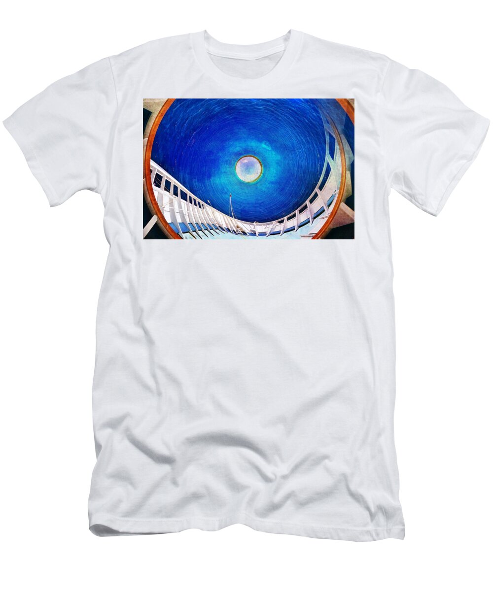 Ship T-Shirt featuring the digital art Way of the Whirlpool by Bill King