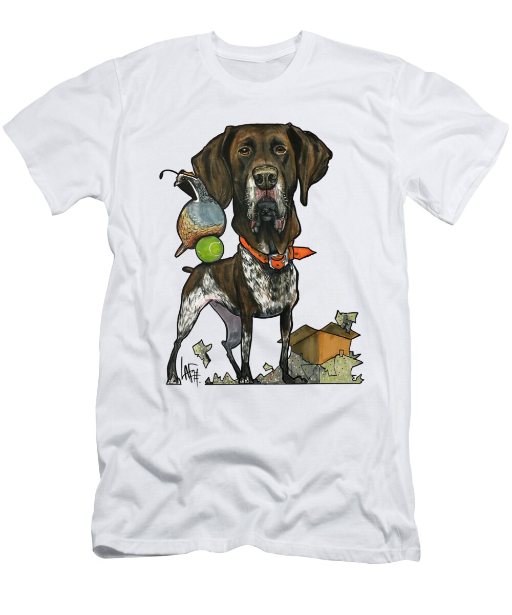 Westlake T-Shirt featuring the drawing Westlake 4338 by Canine Caricatures By John LaFree