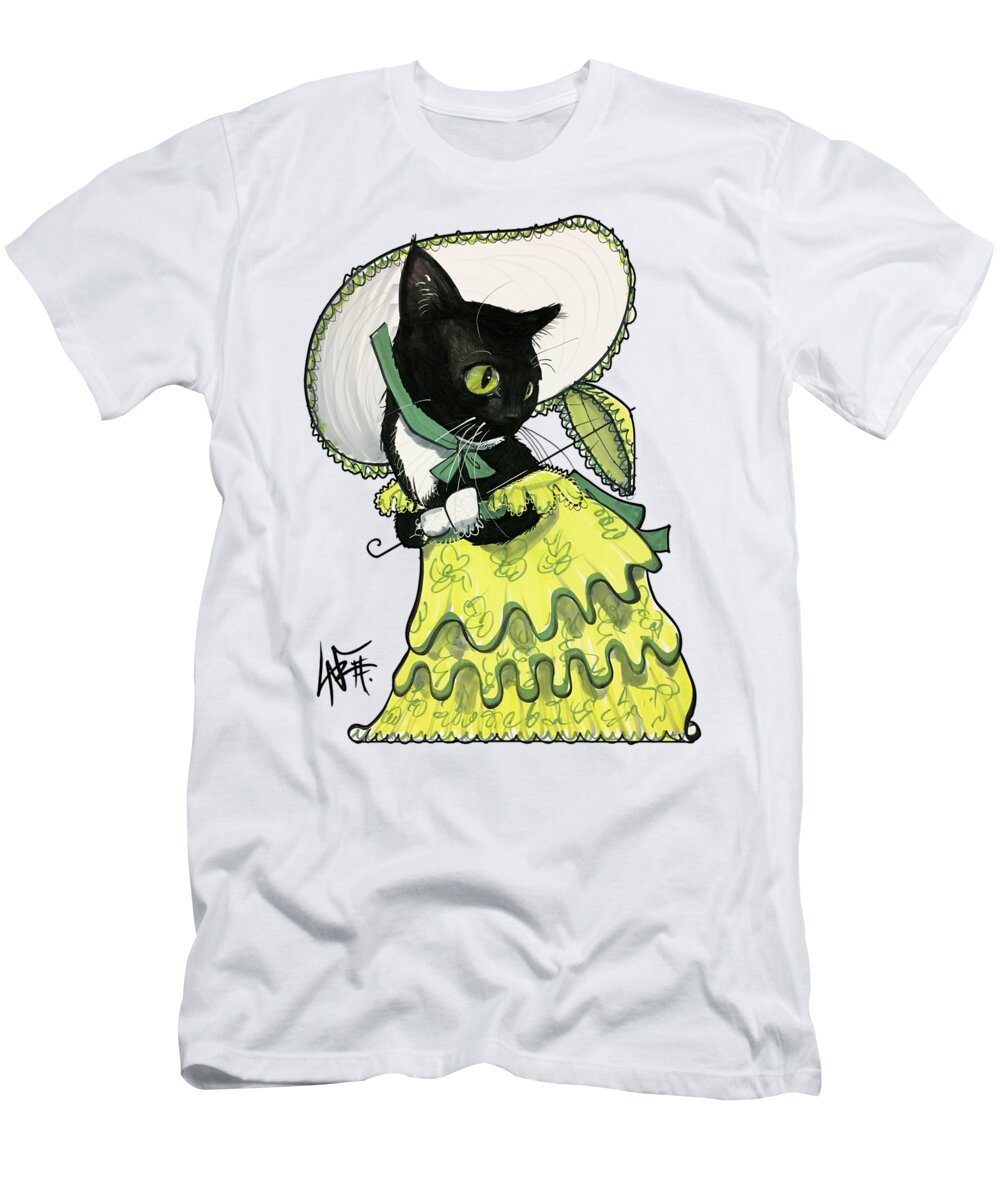 Wray T-Shirt featuring the drawing Wray 5018 by Canine Caricatures By John LaFree