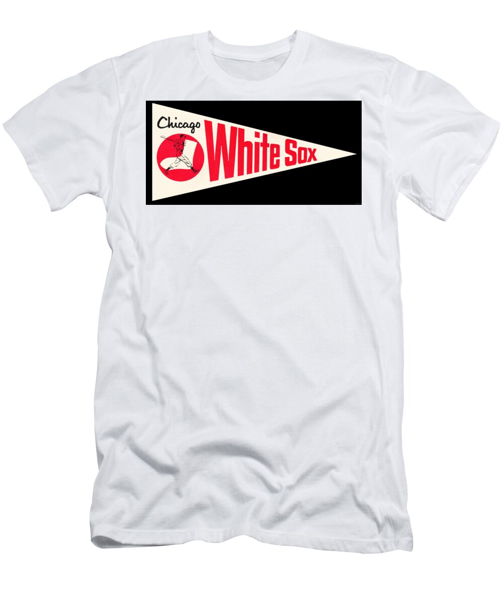 1976 Chicago White Sox Art T-Shirt by Row One Brand - Pixels