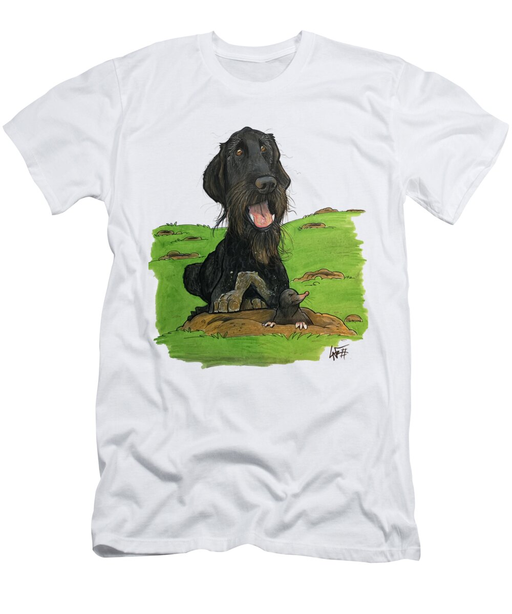Deadmore T-Shirt featuring the drawing 5287 Deadmore by Canine Caricatures By John LaFree