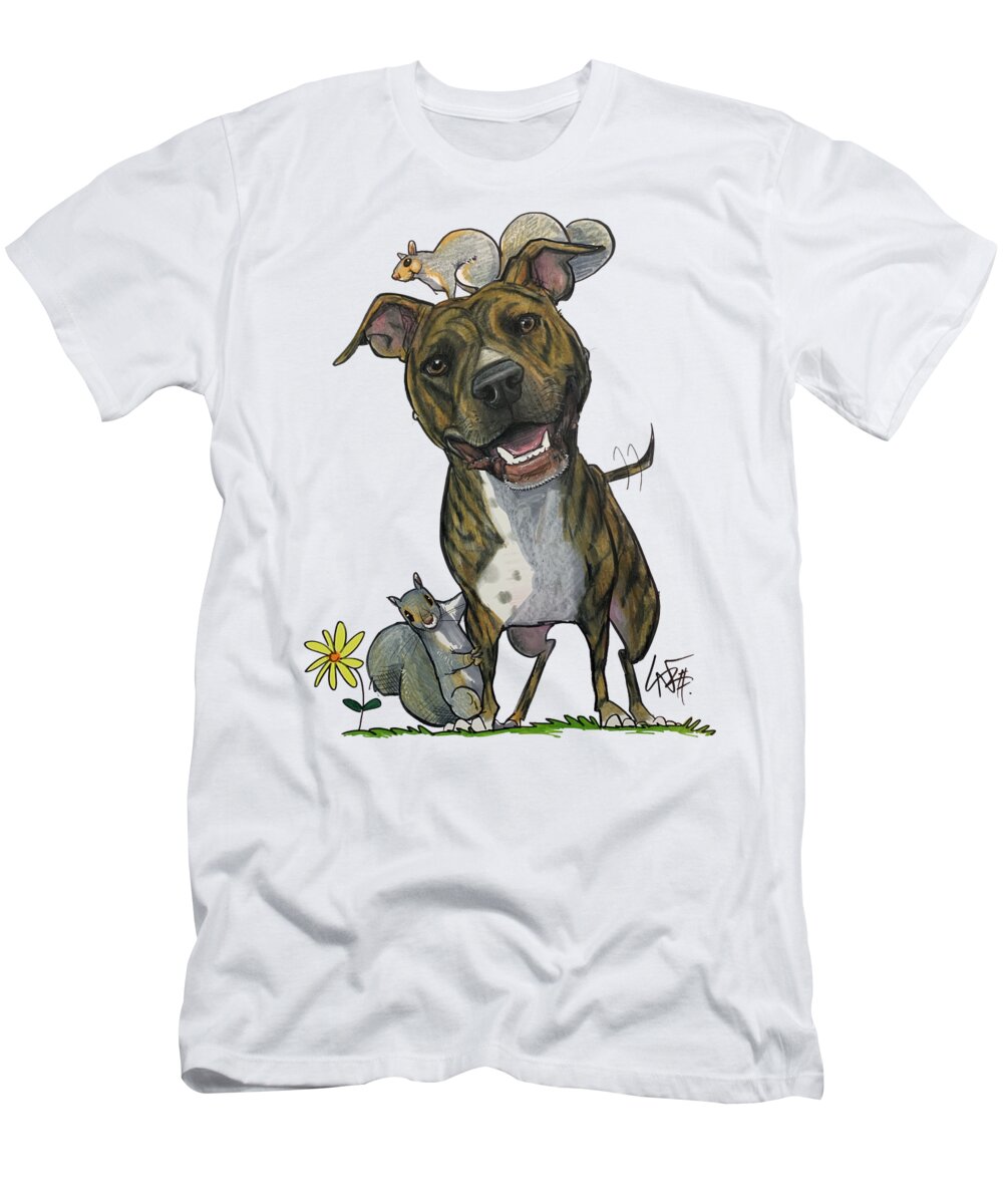 Chickos T-Shirt featuring the photograph 5338 Chickos by Canine Caricatures By John LaFree