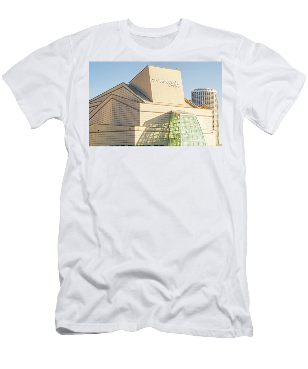 Adrienne Arsht Center For The Performing Arts Of Miami-dade Coun T-Shirt featuring the photograph Adrienne Arsht Center for the Performing Arts of Miami-Dade Coun #1 by David Oppenheimer