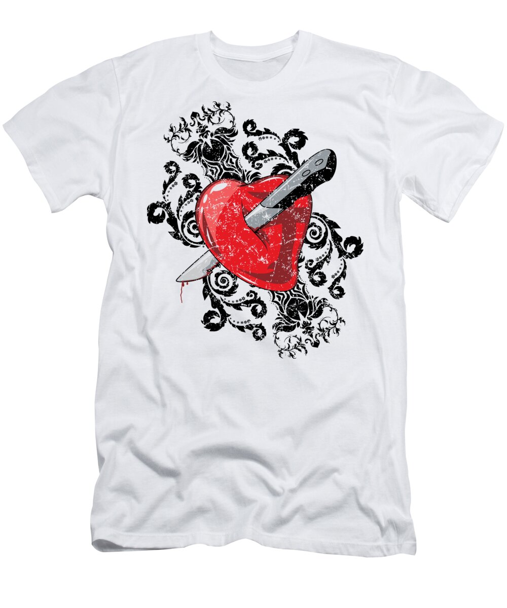 Halloween T-Shirt featuring the digital art Anti Valentines Day by Jacob Zelazny
