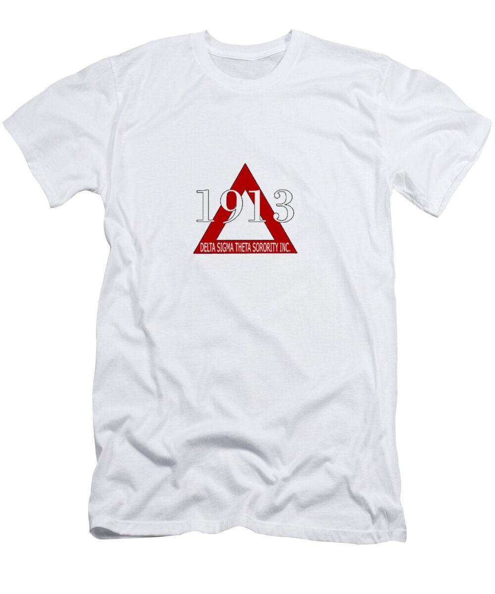 Sorority T-Shirt featuring the mixed media Delta Sigma Theta #2 by Fraternal Store