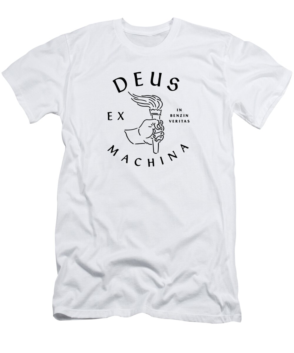 Deus Ex Machina in Benzin Veritas #1 T-Shirt by Beryl C Simpson - Pixels