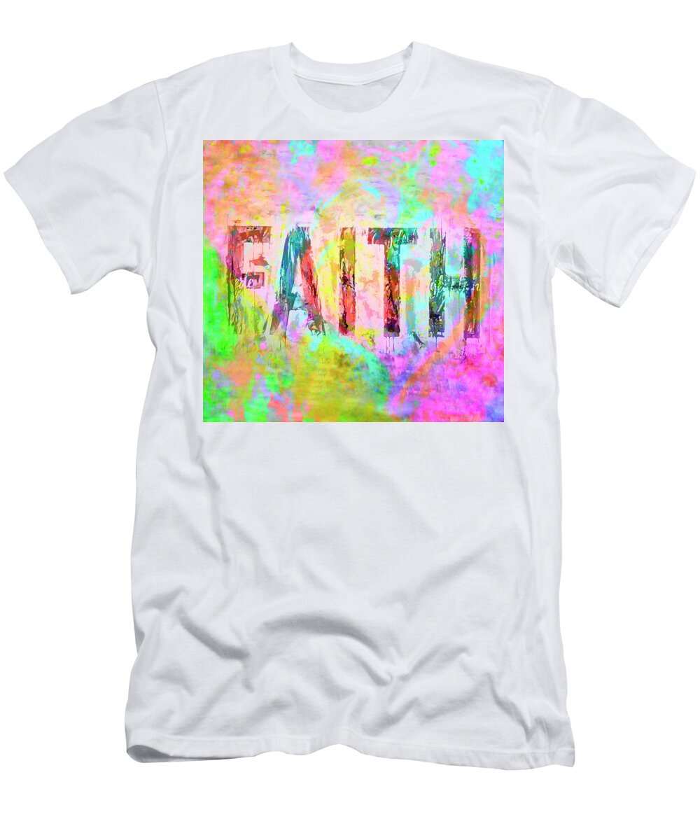 Christian Art T-Shirt featuring the painting Faith in You #1 by Ivan Guaderrama