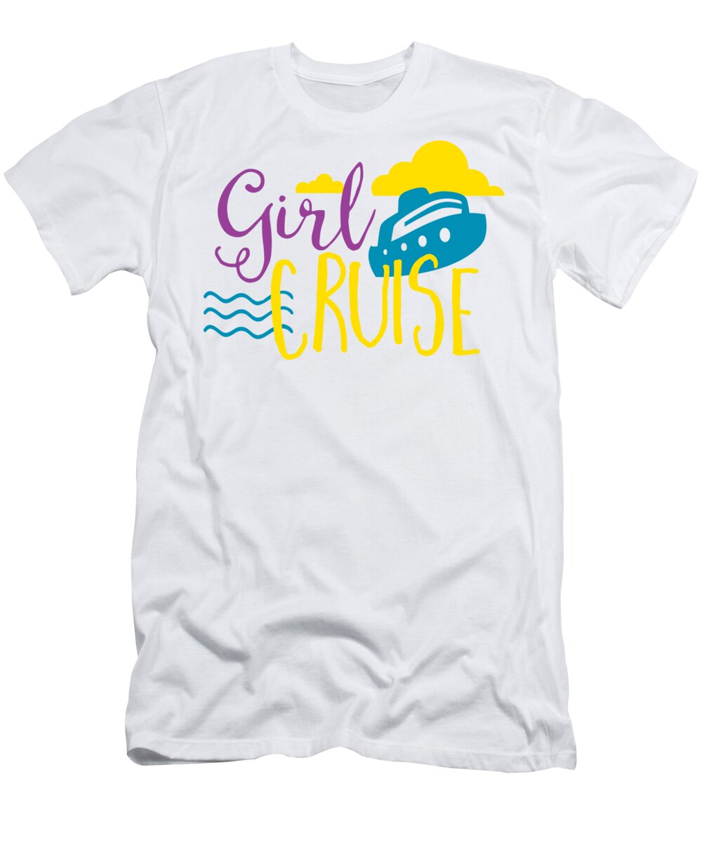 Beach T-Shirt featuring the digital art Girl Cruise #1 by Jacob Zelazny