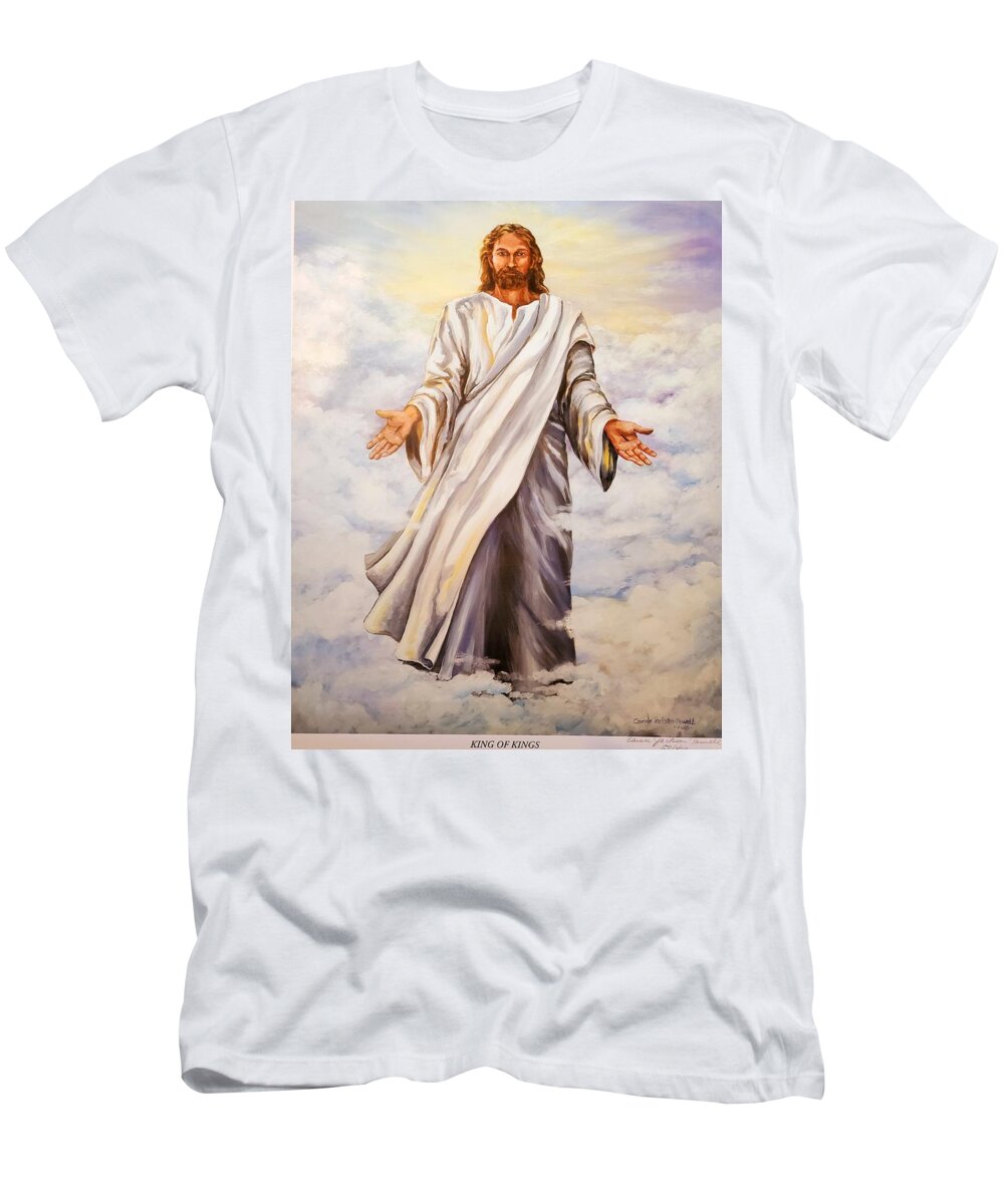 Christ T-Shirt featuring the painting King of Kings #1 by Carole Powell