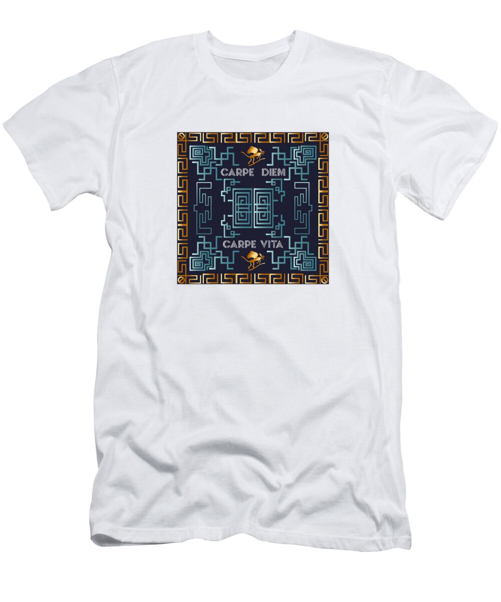 Modern T-Shirt featuring the digital art Kuklos No 4383 #1 by Alan Bennington