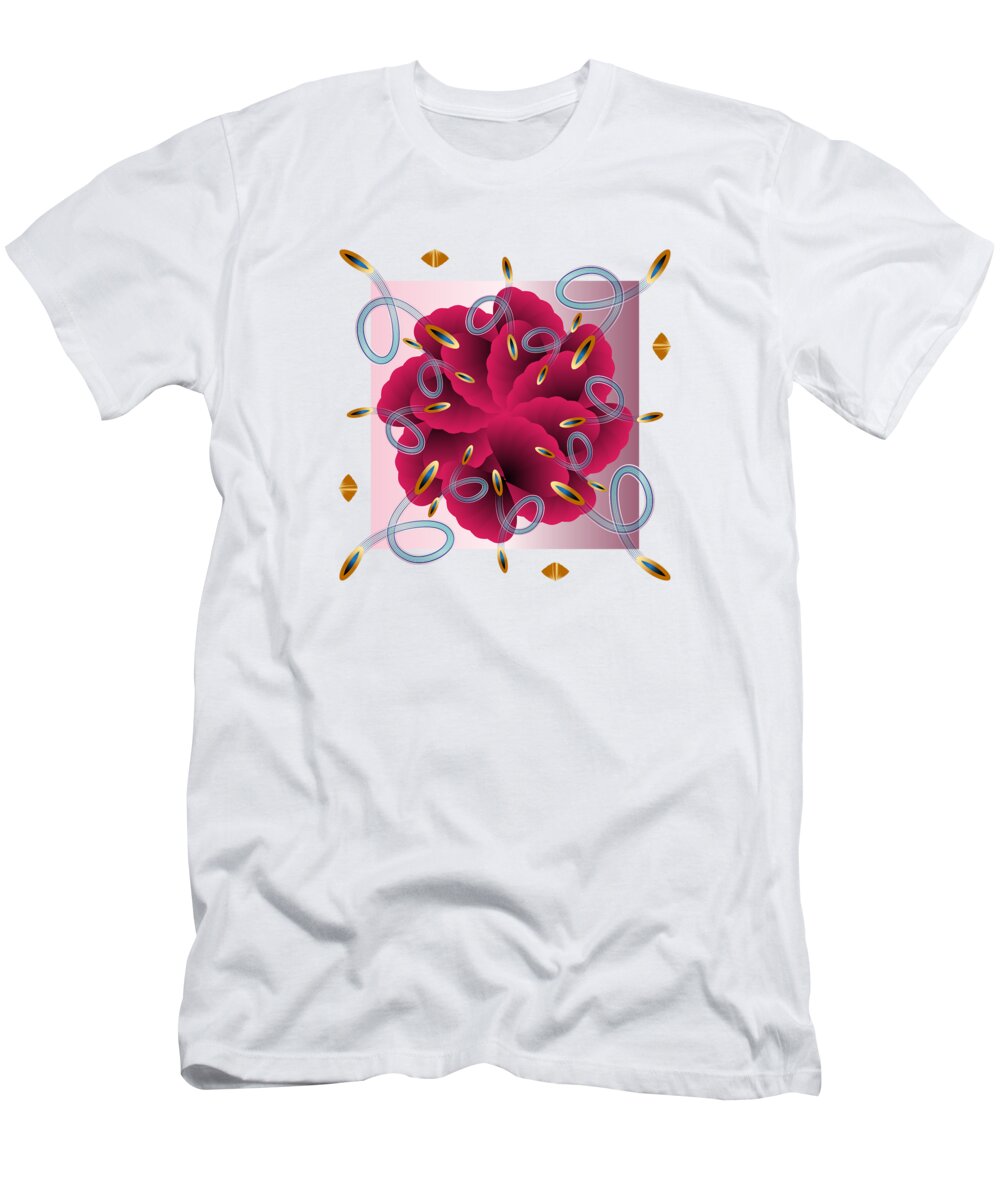 Modern T-Shirt featuring the digital art Kuklos No 4416 #1 by Alan Bennington