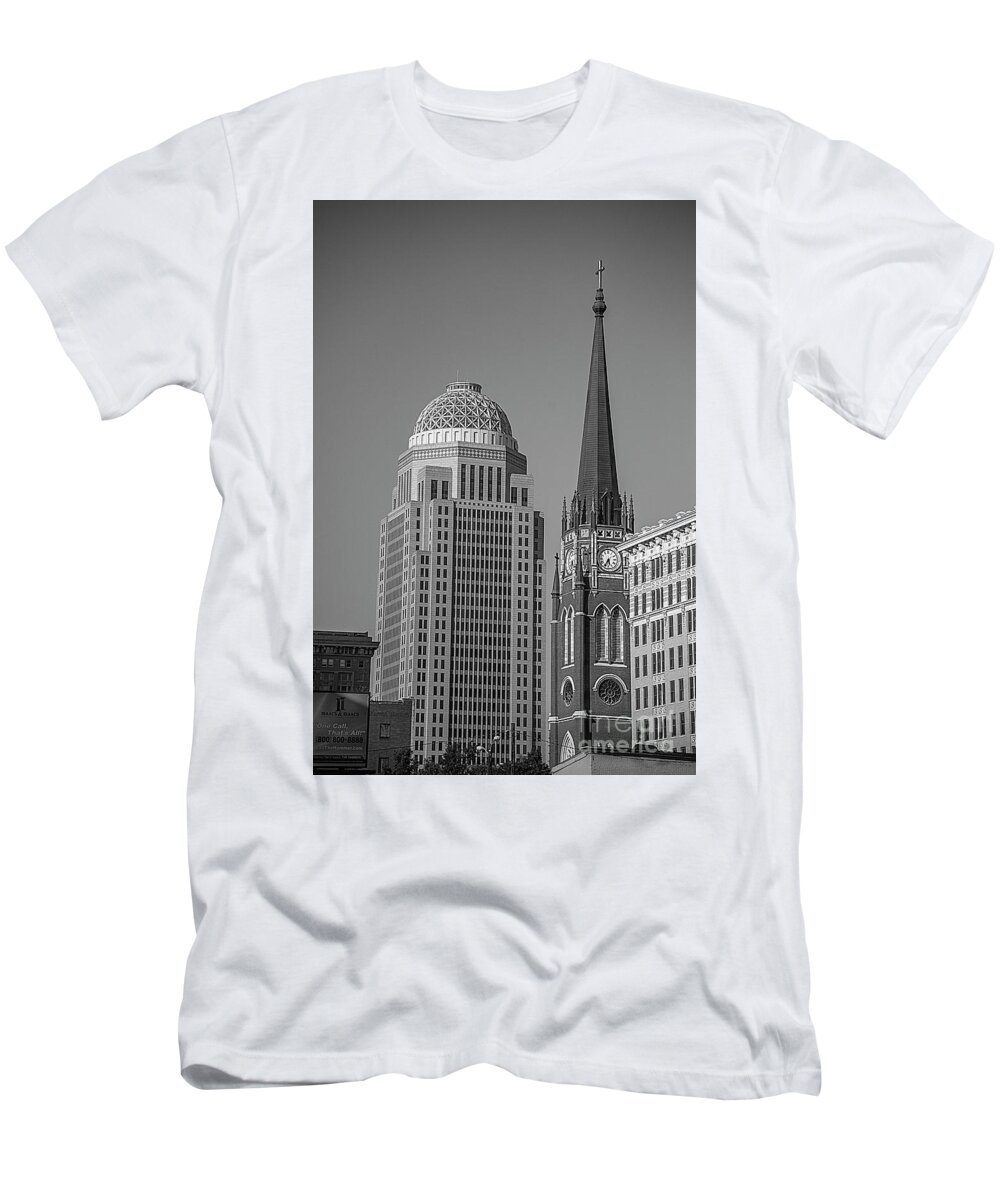 Cathedral Of The Assumption T-Shirt featuring the photograph Louisville Mercer Cathedral #1 by FineArtRoyal Joshua Mimbs