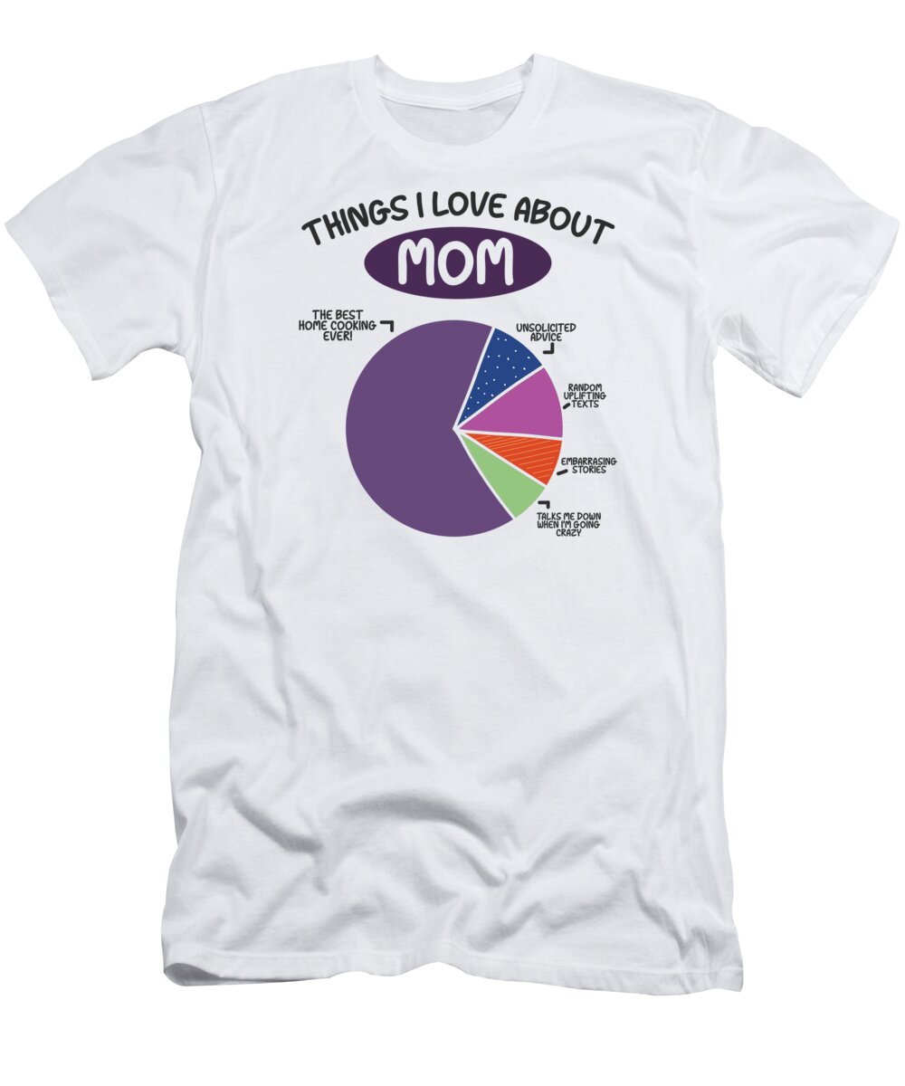 Mom T-Shirt featuring the digital art Mom Love Mothers Day Mother Mommy Mama #1 by Toms Tee Store