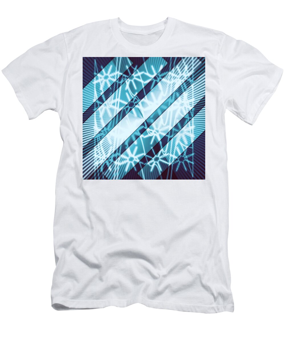 Abstract T-Shirt featuring the digital art Pattern 46 by Marko Sabotin