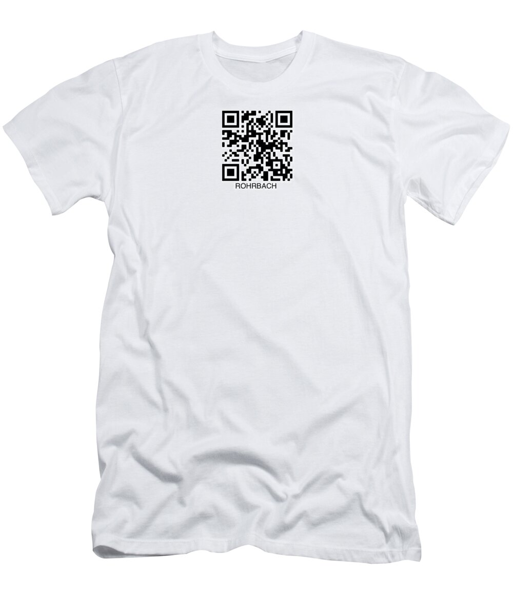 Mixedmedia T-Shirt featuring the digital art QR code #1 by Chris N Rohrbach
