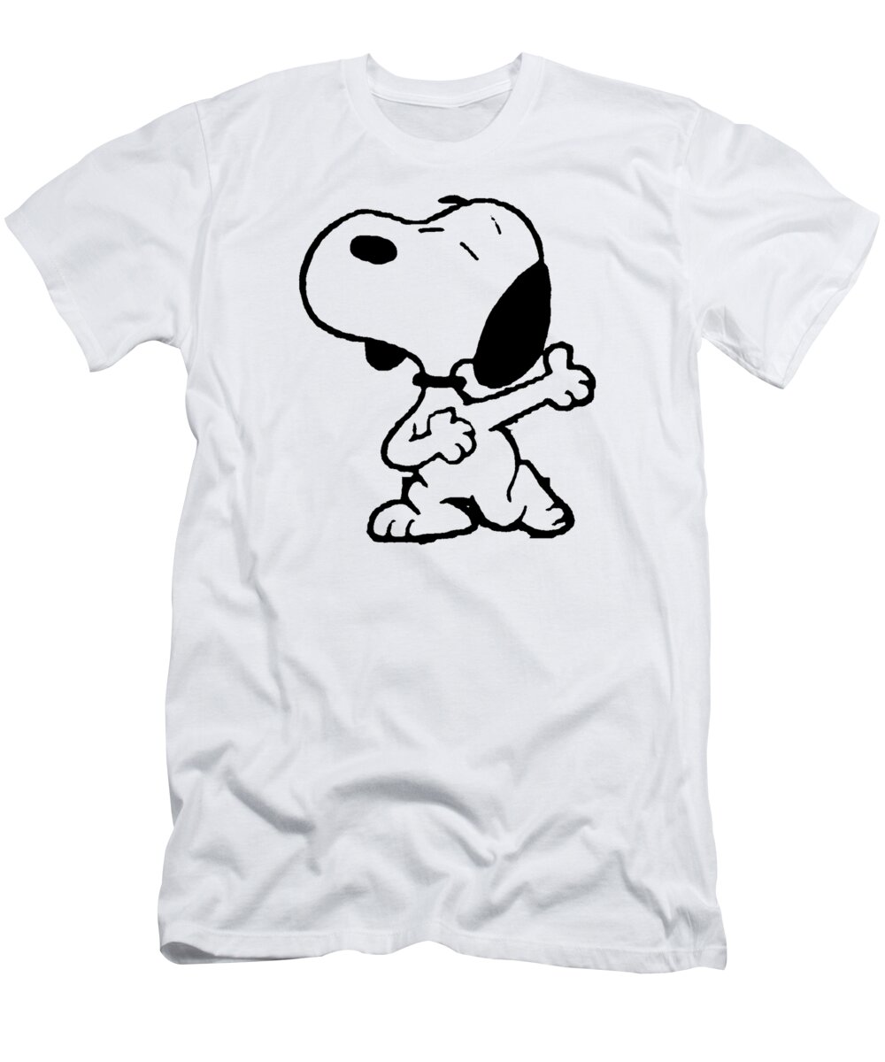 Snoopy T-Shirt featuring the digital art Snoopy Sad #1 by Brenda T Bonner