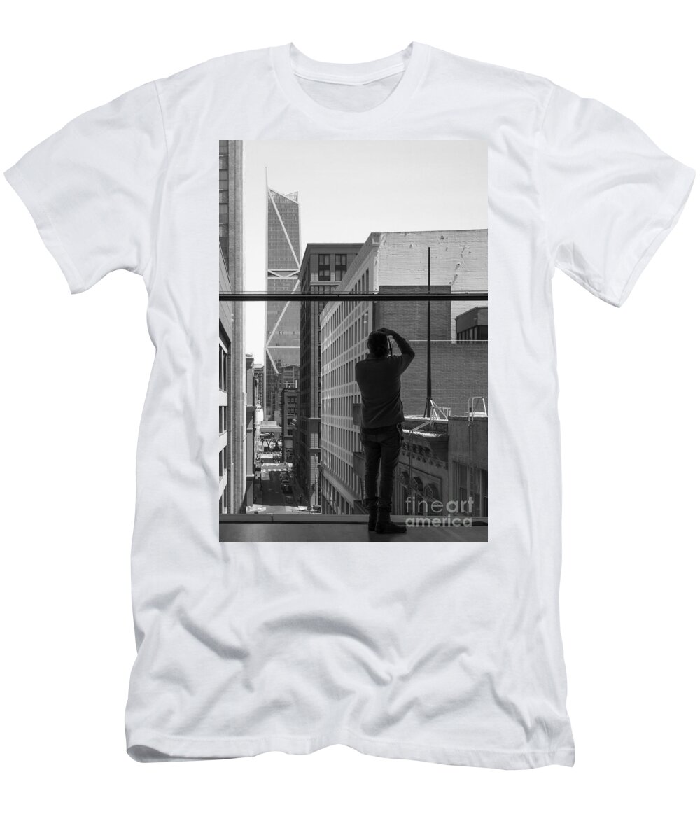 Perpective T-Shirt featuring the photograph The Perspective Photographer #1 by Manuela's Camera Obscura