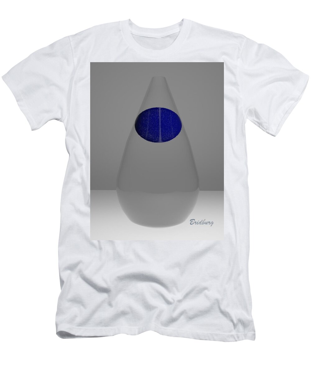 Nft T-Shirt featuring the digital art 101 Rain Drop by David Bridburg
