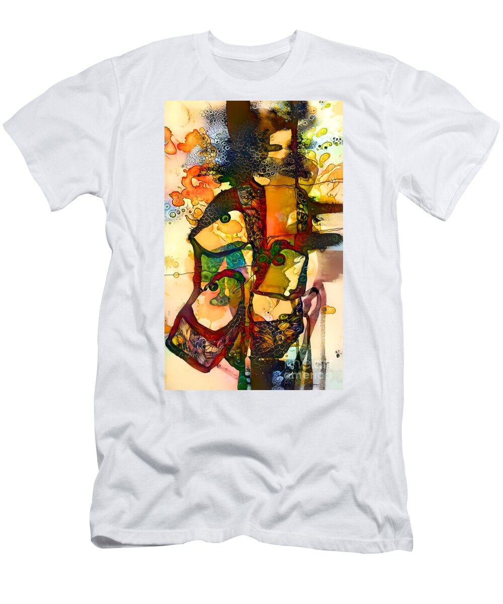 Contemporary Art T-Shirt featuring the digital art 104 by Jeremiah Ray