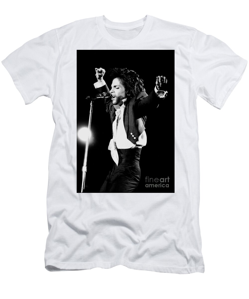 Singer T-Shirt featuring the photograph Prince #13 by Concert Photos