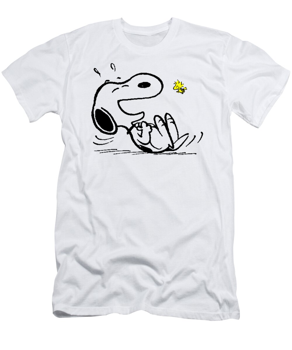 Snoopy Woodstock T-Shirt by Mike C Lee - Fine Art America