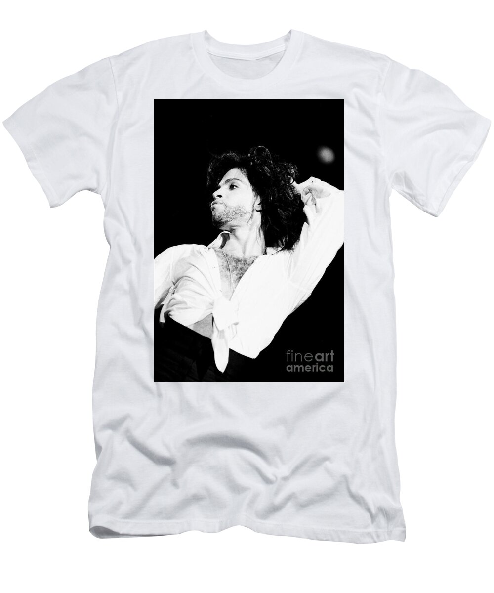Singer T-Shirt featuring the photograph Prince #14 by Concert Photos
