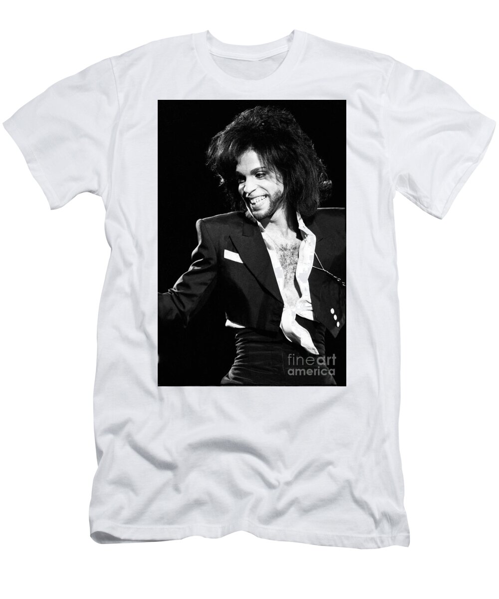 Singer T-Shirt featuring the photograph Prince #3 by Concert Photos