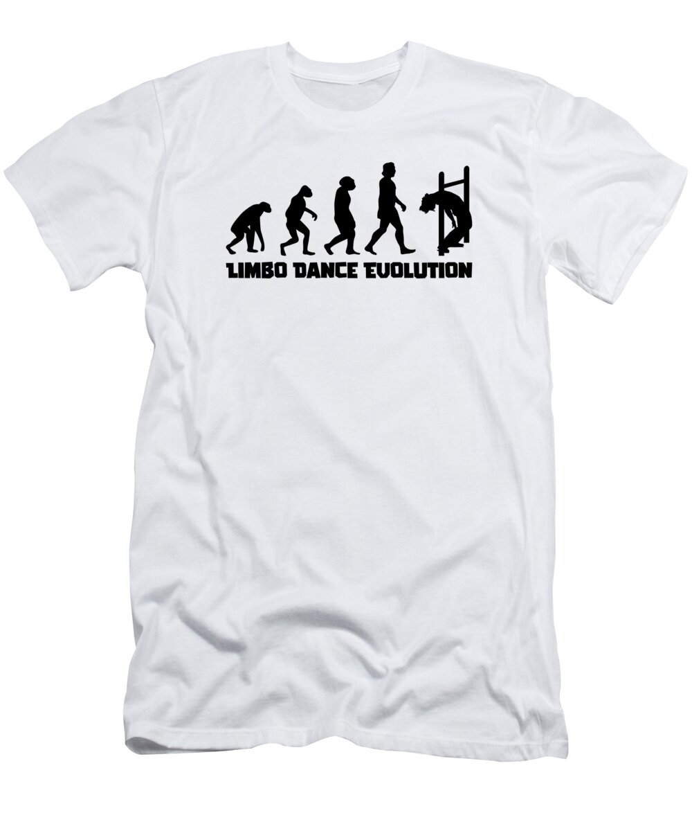 Limbo T-Shirt featuring the digital art Limbo Dance Evolution Dancer #2 by Toms Tee Store
