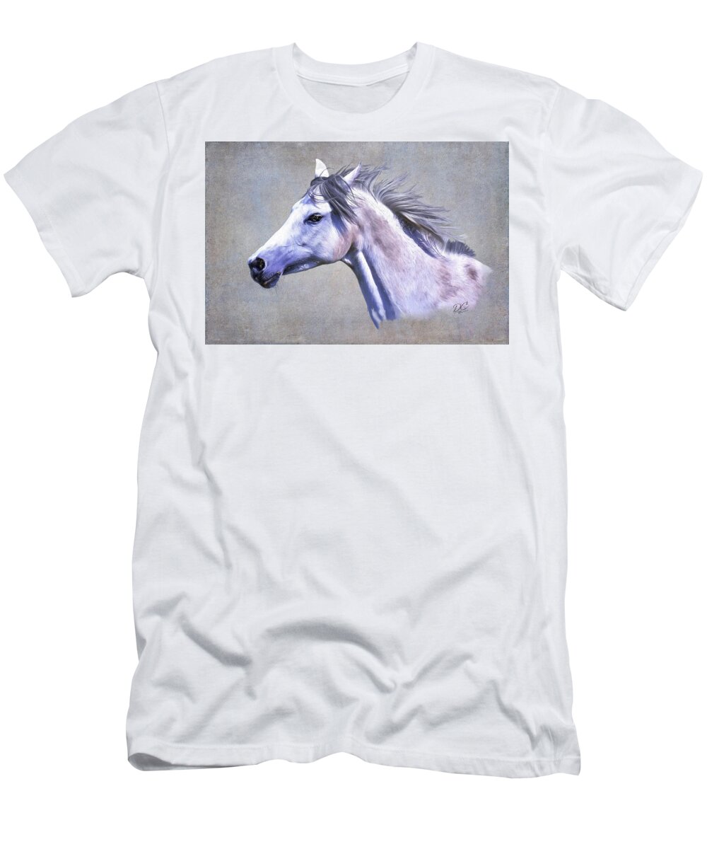 Afghan Hound T-Shirt featuring the painting On Patrol by Diane Chandler