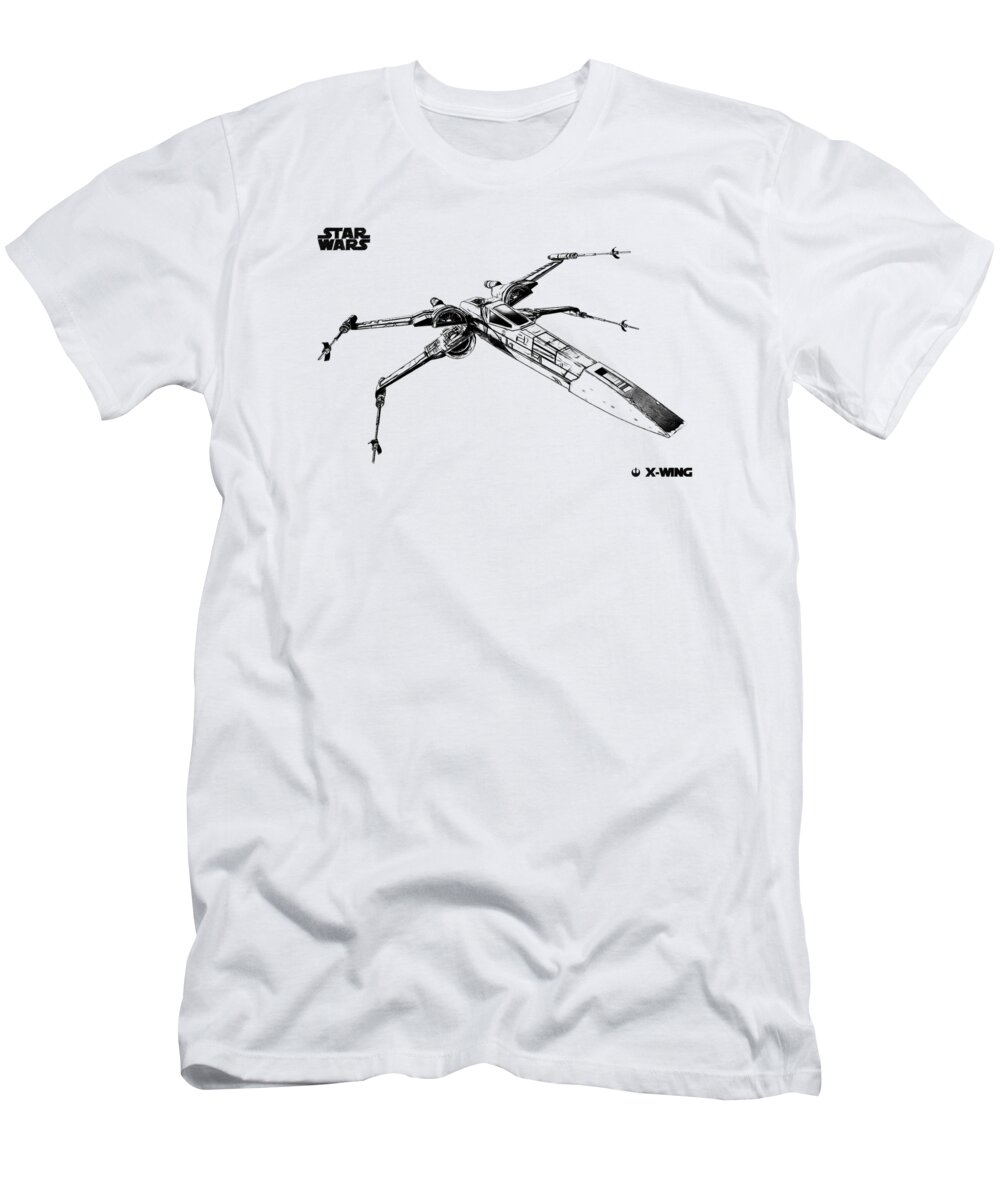 X-wing Fighter T-Shirt featuring the digital art X-wing Fighter #2 by Dennson Creative