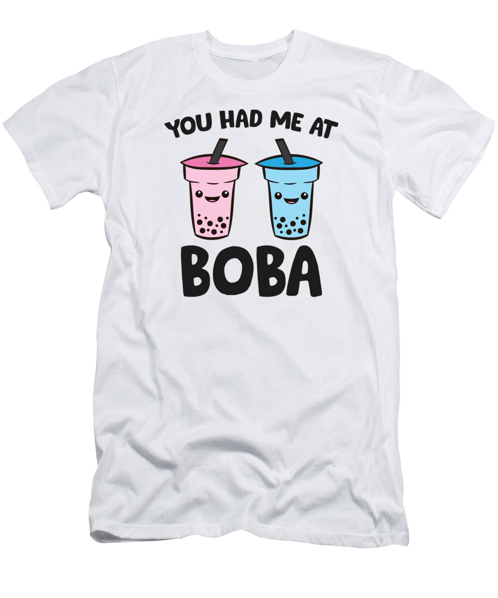 Bubble Tea T-Shirt featuring the tapestry - textile You Had Me At Boba Funny Bubble Tea #2 by EQ Designs