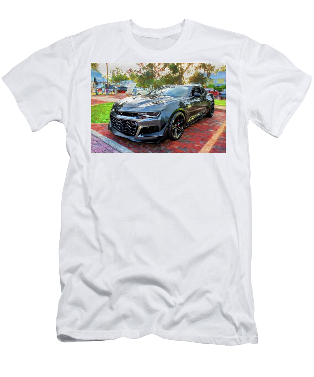 2018 Chevrolet Camaro Zl1 T-Shirt featuring the photograph 2018 Chevrolet Camaro ZL1 X116 #2018 by Rich Franco