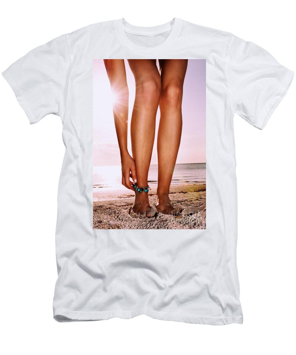 100-rm-nsr-lifestyle-license T-Shirt featuring the photograph 2936 Elisa Naples Beach Florida by Amyn Nasser