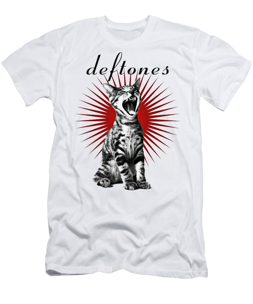 Deftones Cat #3 T-Shirt by Hallsy Lean - Pixels