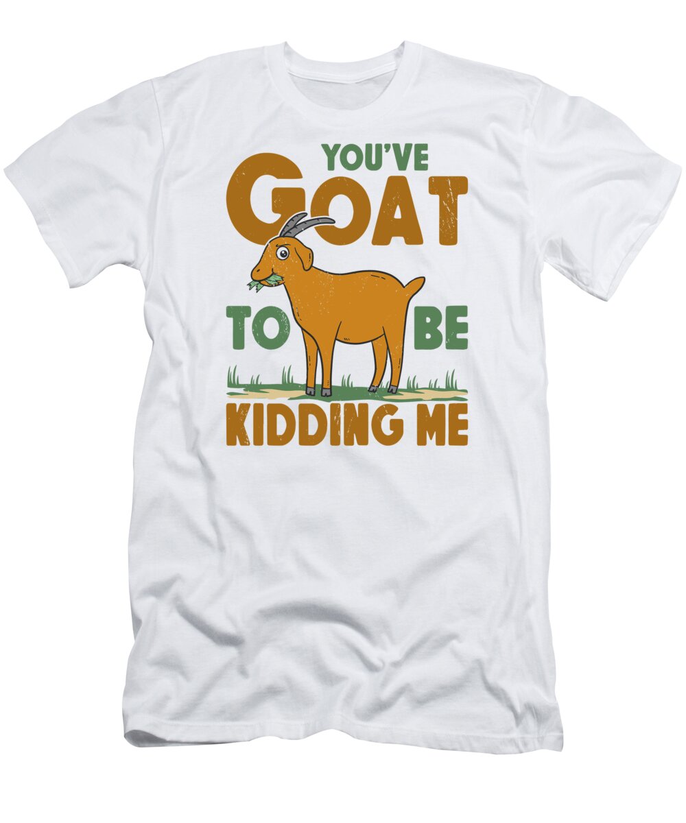Farmer T-Shirt featuring the digital art Farmers Veterinarians Goats Farm Animals #3 by Toms Tee Store
