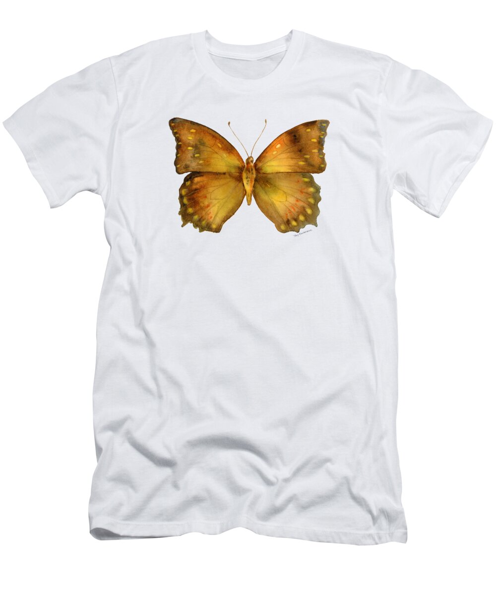 Charaxes T-Shirt featuring the painting 34 Charaxes Butterfly by Amy Kirkpatrick